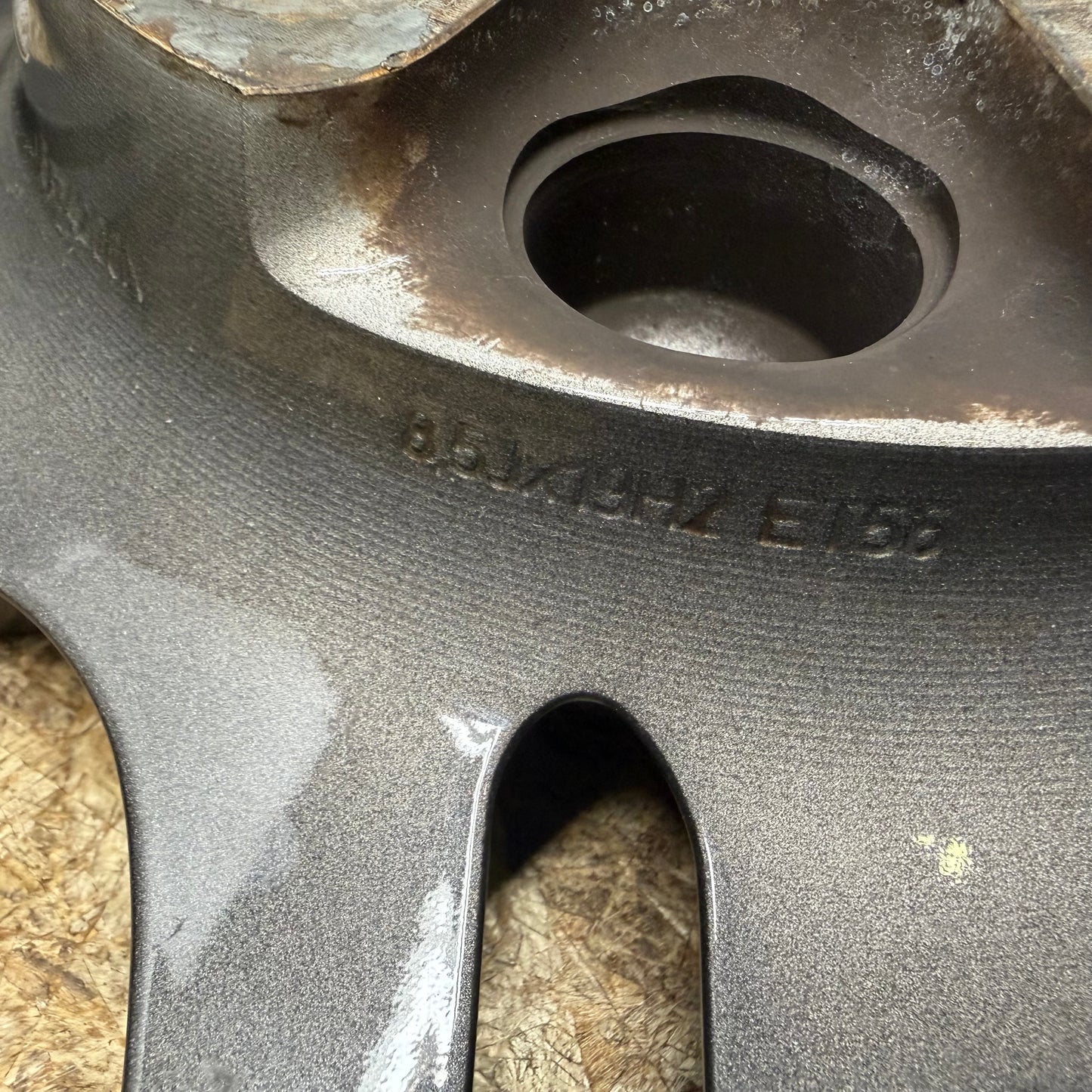 USED PORSCHE 997 TURBO 19X8.5 ET56 5X130 GUNMETAL GRAY MACHINED FACE 997 352 156 05