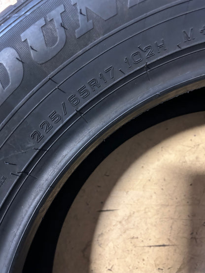 2 NOS DUNLOP GRANDTREK ST30 BSW P 225 65 17 102H ALL SEASON TIRE 290126789