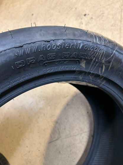2 HOOSIER DOT RADIAL DR2 BSW P 275 40 17  DRAG RACING TIRE 17330DR2