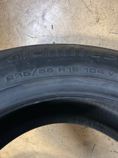 2 ACHILLES 868 ALL SEASON BSW P 235 55 18 104V XL PERFORMANCE TIRE MAX235518