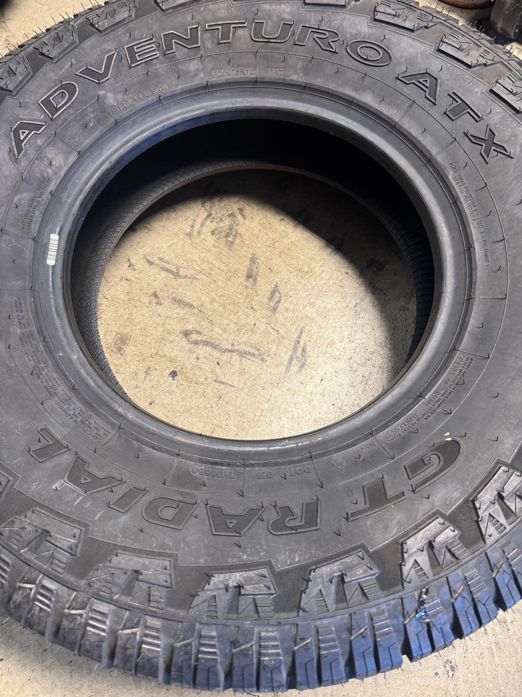 2 GT RADIAL ADVENTURO ATX BSW P 265 75 16 114T ALL TERRAIN TIRE 100UA3726