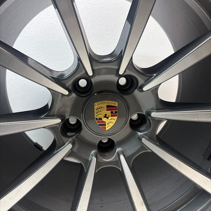 GENUINE PORSCHE 991 II C4 4S 4 S STAGGERED SET OF WHEELS R: 20X11 ET56 F: 20X8.5 ET49