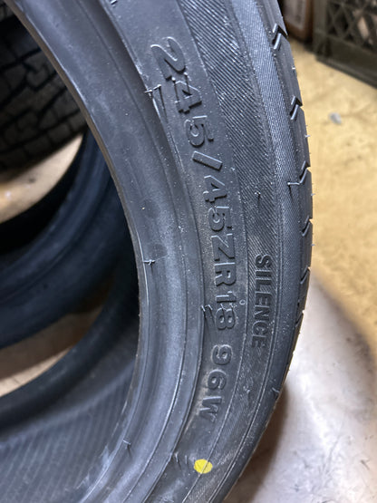 NOS 2 FEDERAL FORMOZA FD2 BSW P 245 45 18 96W ALL SEASON TIRE 29DK8A