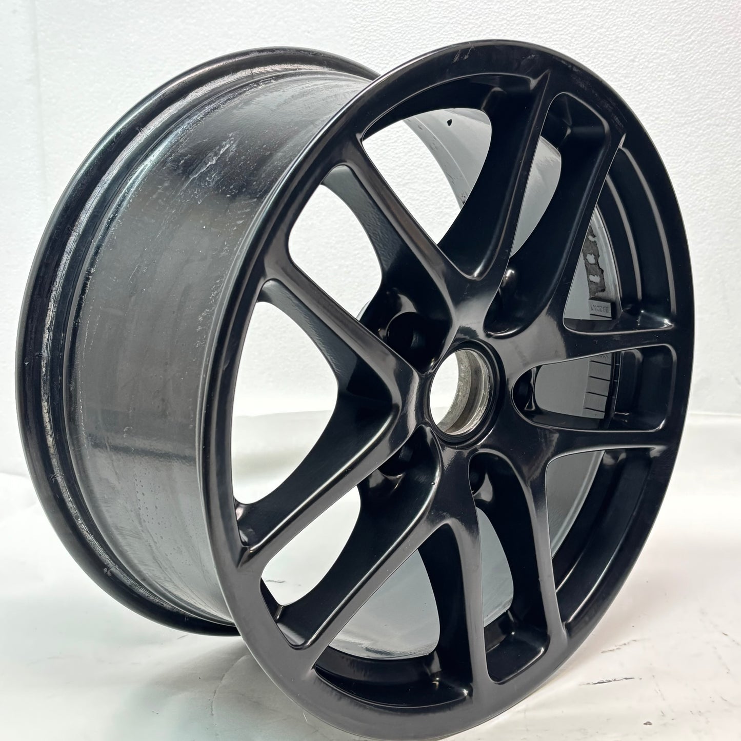4 USED PORSCHE STAGGERED WHEEL SET F-17X6.5 ET 55 R- 17X12 ET 50 98736212601 98736212206