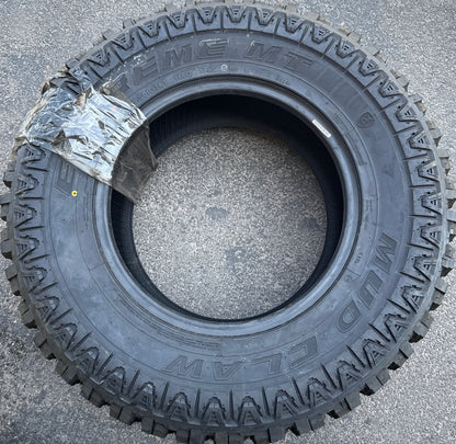 NOS MUD CLAW EXTREME M/T LT 33 12.5 17 114Q LRD 8PLY MUD TERRAIN TIRE MCX93
