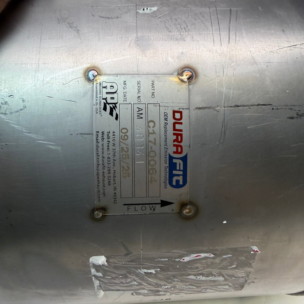 DURAFIT C17-0064 DIESEL PARTICULATE FILTER (DPF) KIT FOR MAXXFORCE DT 9, 10