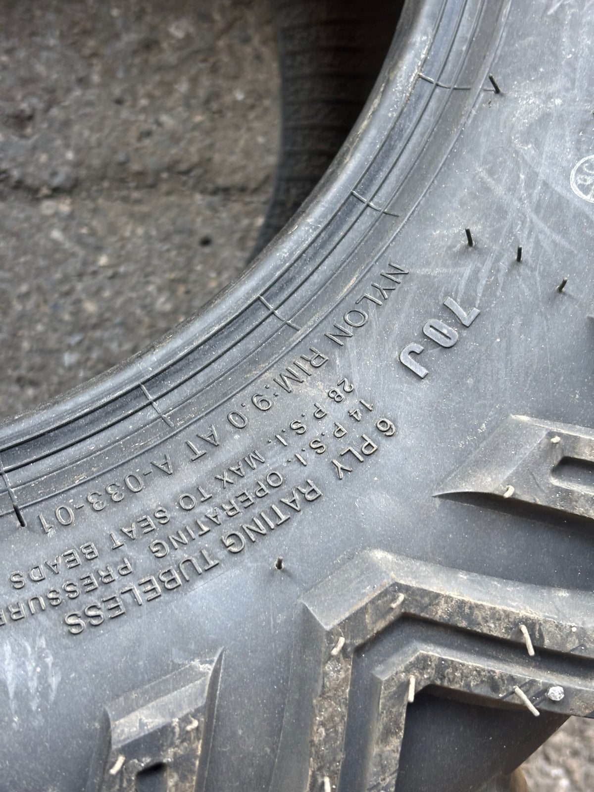 SUNF POWER A033 BSW AT 27 11 14 70J 6PLY ATV/UTV TIRE 271114