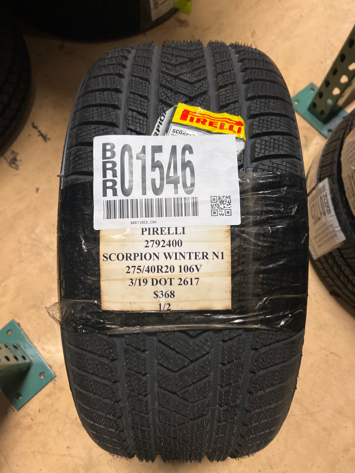 2 NOS PIRELLI SCORPION WINTER N1 P 275 40 20 106V XL WINTER  TIRE 2792400