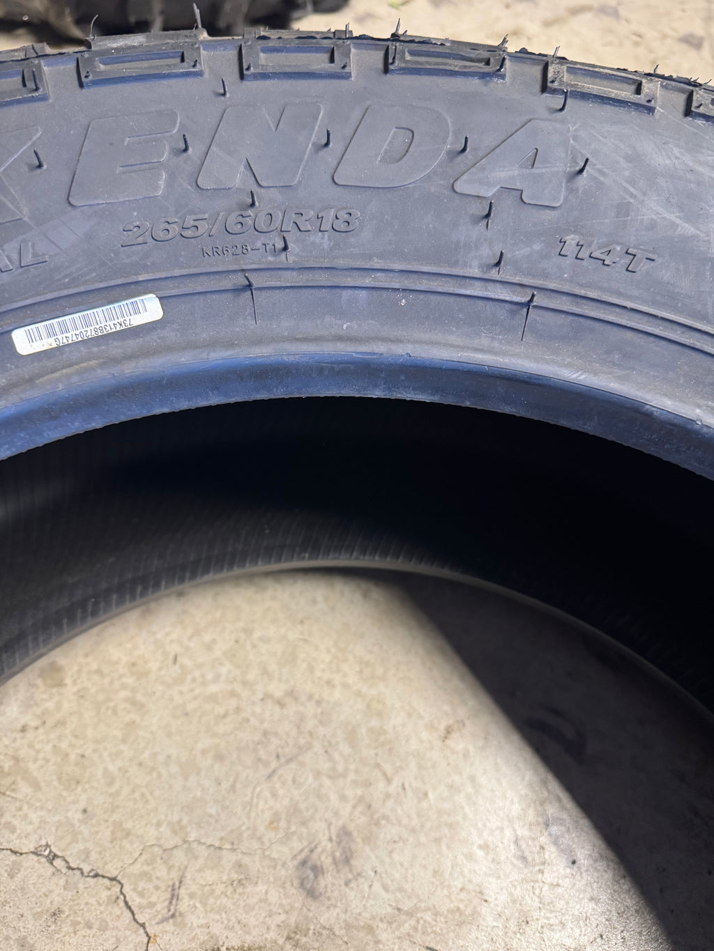 KENDA KLEVER AT2 KR628 BSW P 265 60 18 114T XL ALL TERRAIN TIRE 628028