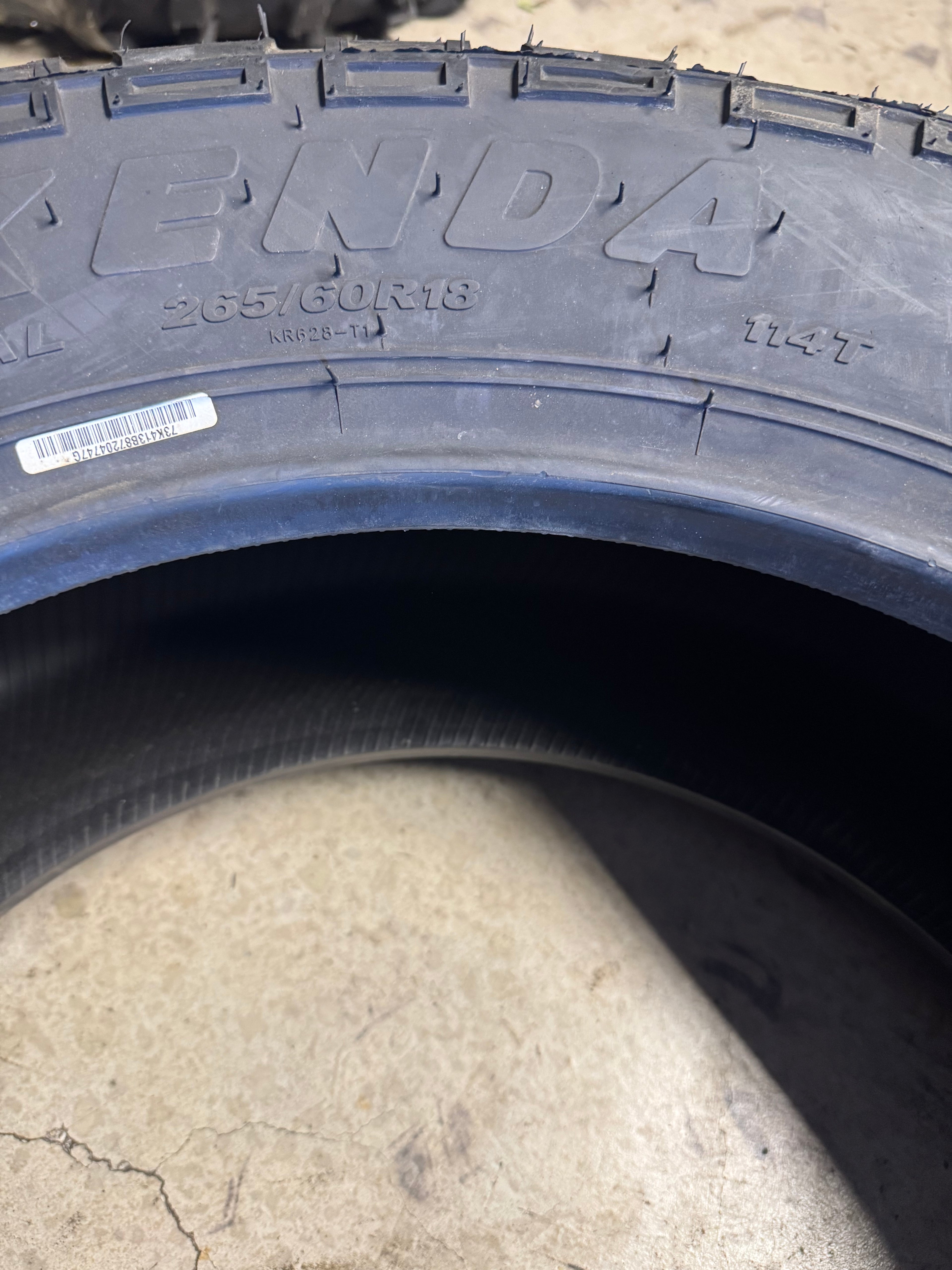 KENDA KLEVER AT2 KR628 BSW P 265 60 18 114T XL ALL TERRAIN TIRE 628028