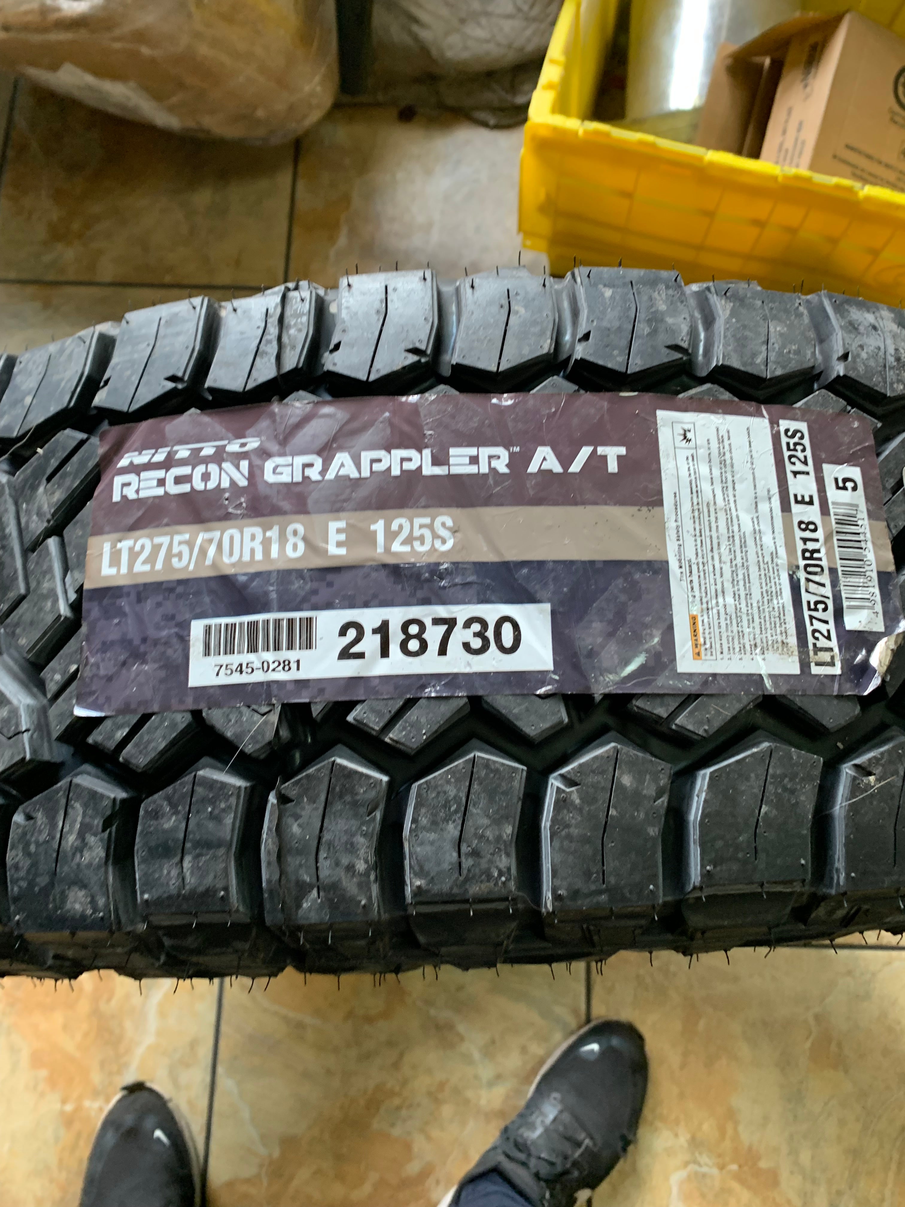 (KSL ONLY) 4 NITTO RECON GRAPPLER A/T BSW LT 275 70 18 125S 10PLY ALL TERRAIN TIRE 218730