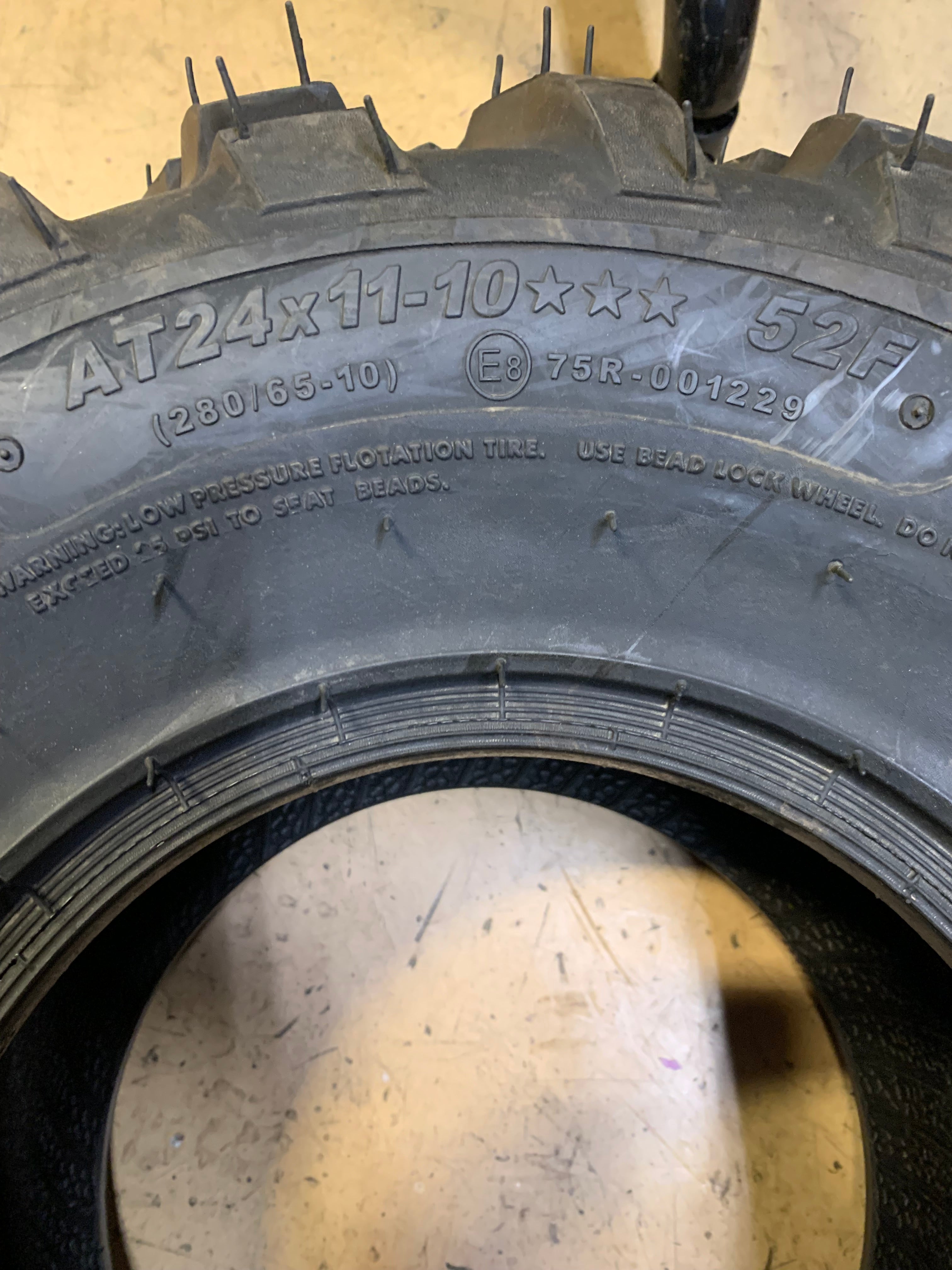 CARLISLE AT489 BSW AT 24 11 10 52F ATV/UTV TIRE 589305