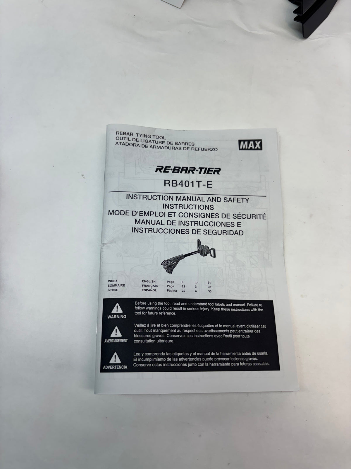 MAX USA STAND UP TWINTIER REBAR TIER RB401T-E