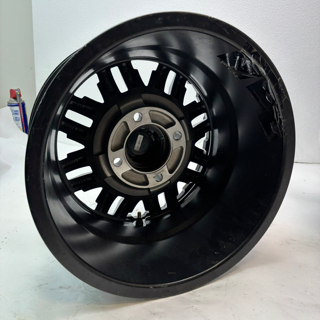 2 TUSK TETON BEADLOCK ATV UTV GUN METAL/BLACK WHEELS 14X7 4/114.3 ET+30