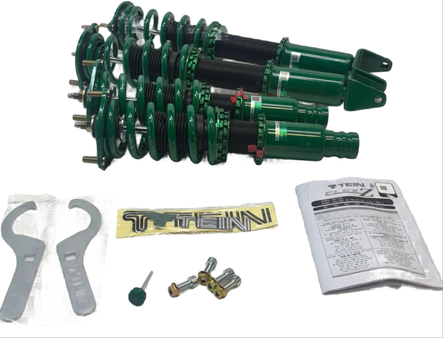 TIEN FLEX Z ADJUSTABLE COILOVERS FOR 92-96 / 97-02(USA ONLY) HONDA PRELUDE BB1/2 BB6/8