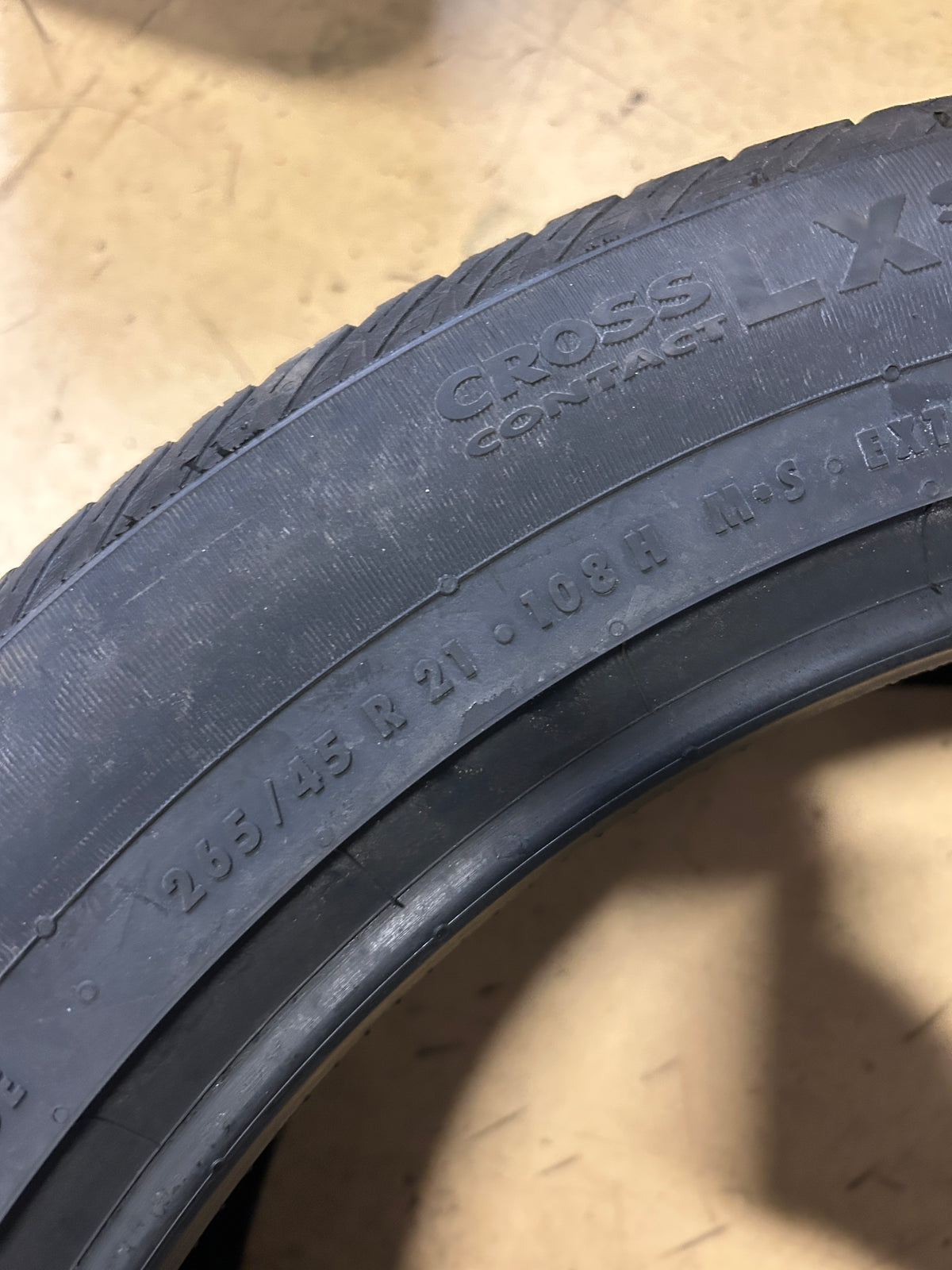 CONTINENTAL CROSSCONTACT LX SPORT (A0) P 265 45 21 108H XL TIRE 03591160000