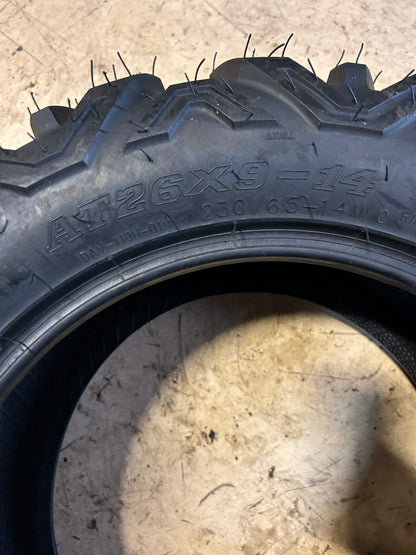 DUHOW BSW AT 26 9 14 6PLY ATV/UTV TIRE D26914