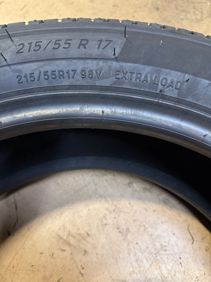 MICHELIN DEFENDER 2 BSW P 215 55 17 98V XL TOURING TIRE 13757