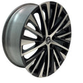 USED 21" LEXUS RX350 23-24 21X8 20 SPOKE MACHINED BLACK ORIGINAL OEM WHEEL RIM