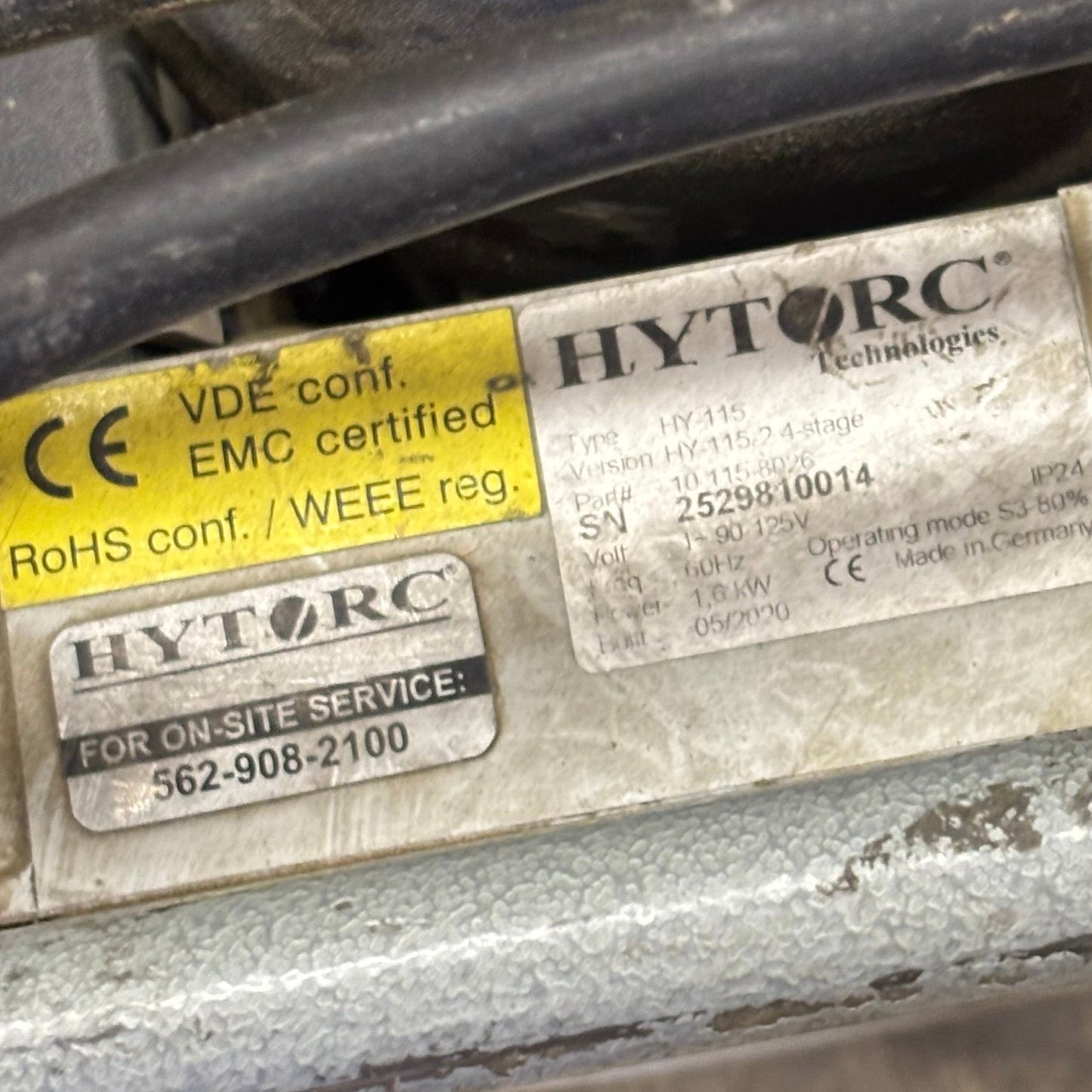 HYTORC HY-115-2 , 4-STAGE HYDRAULIC POWER PACK