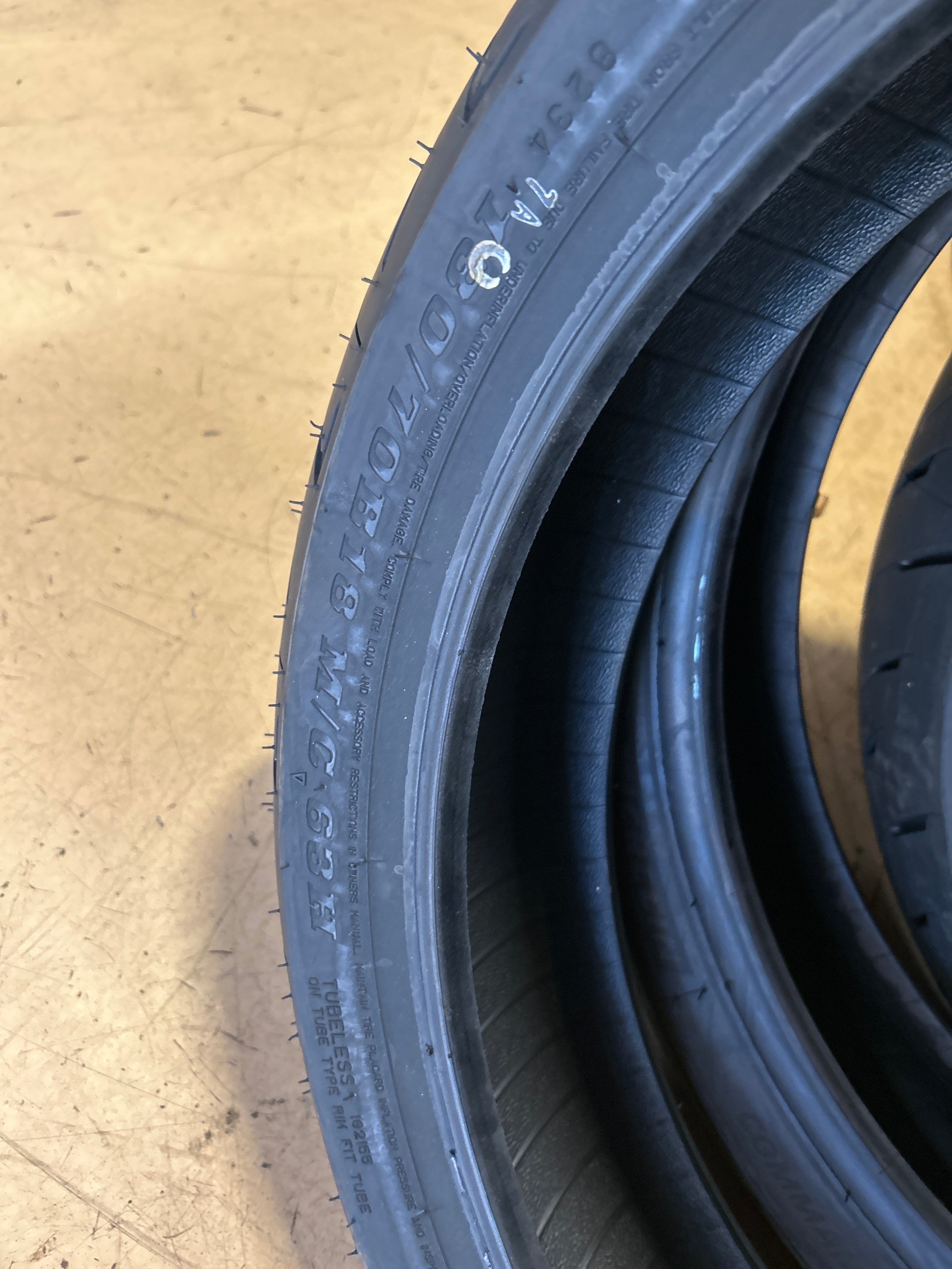 DUNLOP AE2 BSW 130 70 18 63H FRONT MOTORCYCLE TIRE 45252456