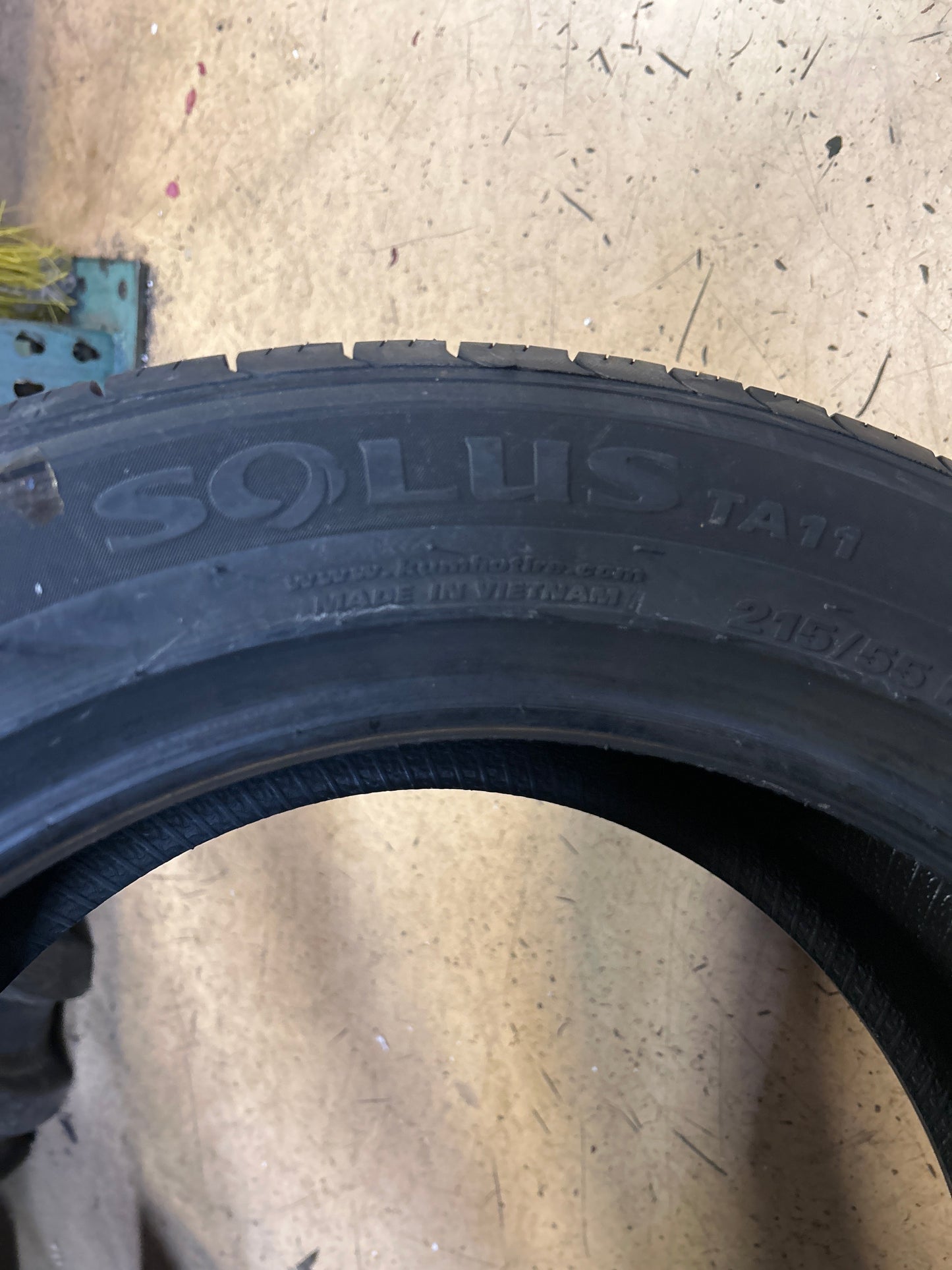 2 KUMHO SOLUS TA11 BSW P 215 55 17 94V ALL SEASON TIRE 2343143
