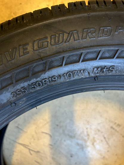 BRIDGESTONE DRIVEGUARD PLUS RFT BSW P 255 50 19 107W XL ALL SEASON TIRE 013527