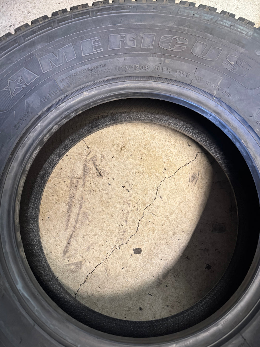 NOS AMERICUS ALL TERRAIN BSW LT 265 75 16 123/120S 10PLY TIRE AMD0433