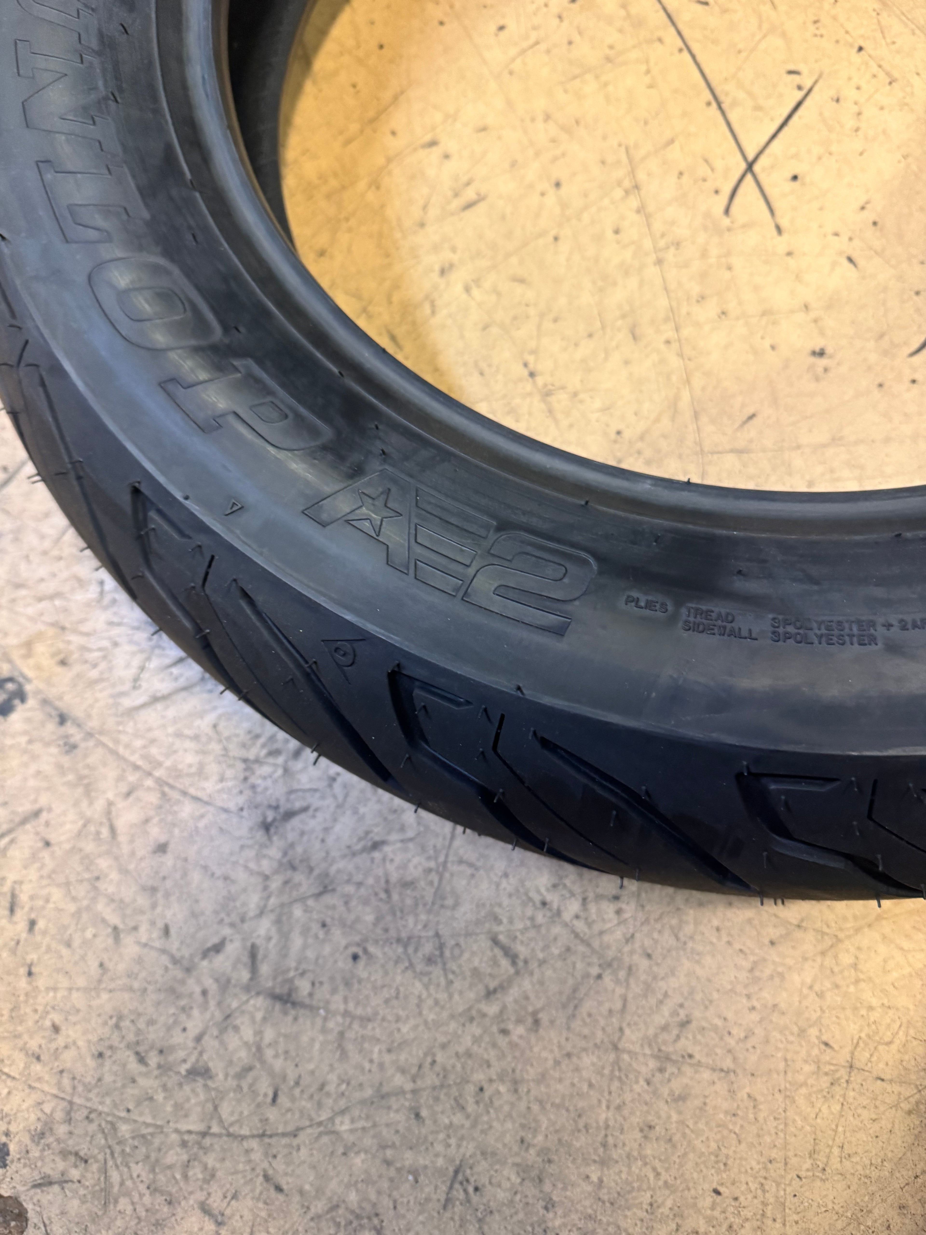 DUNLOP AE2 BSW 150 80 16 77H REAR MOTORCYCLE TIRE 45252466