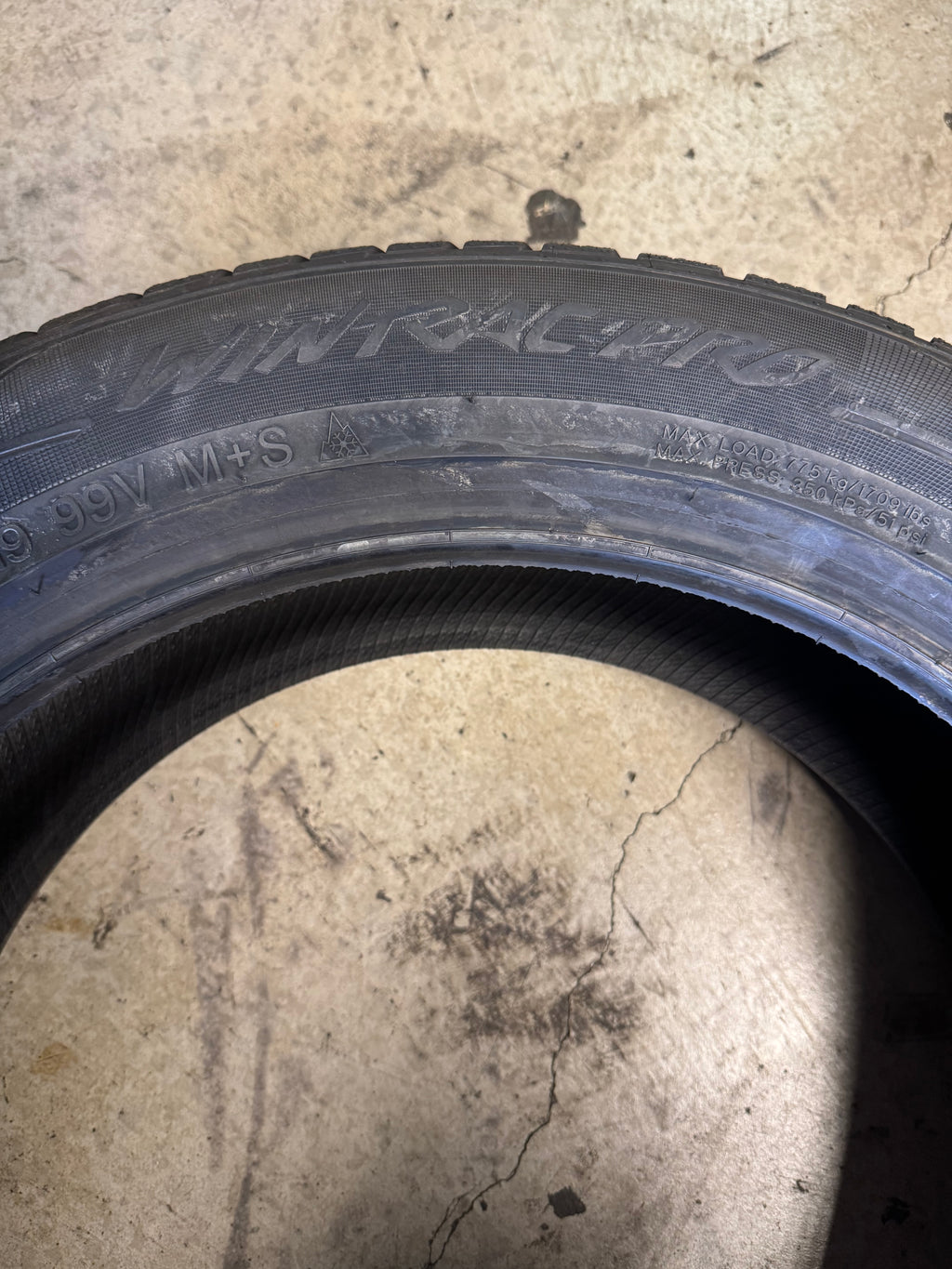2 VREDESTEIN WINTERTRAC PRO BSW P 225 55 19 99V TIRE AP22555019VWPRA02