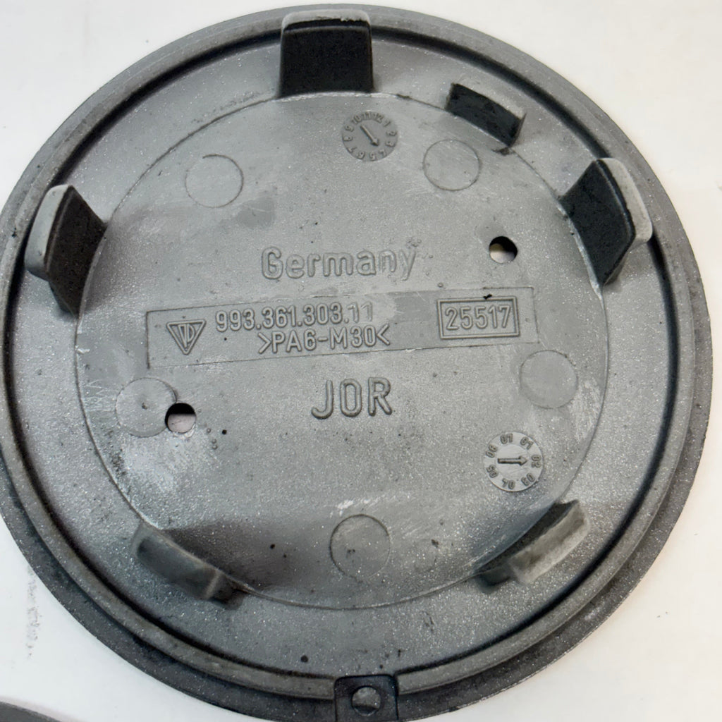 GENUINE PORSCHE 1 REP CAP 911 HUB CAPS GRAY METALLIC 993361303