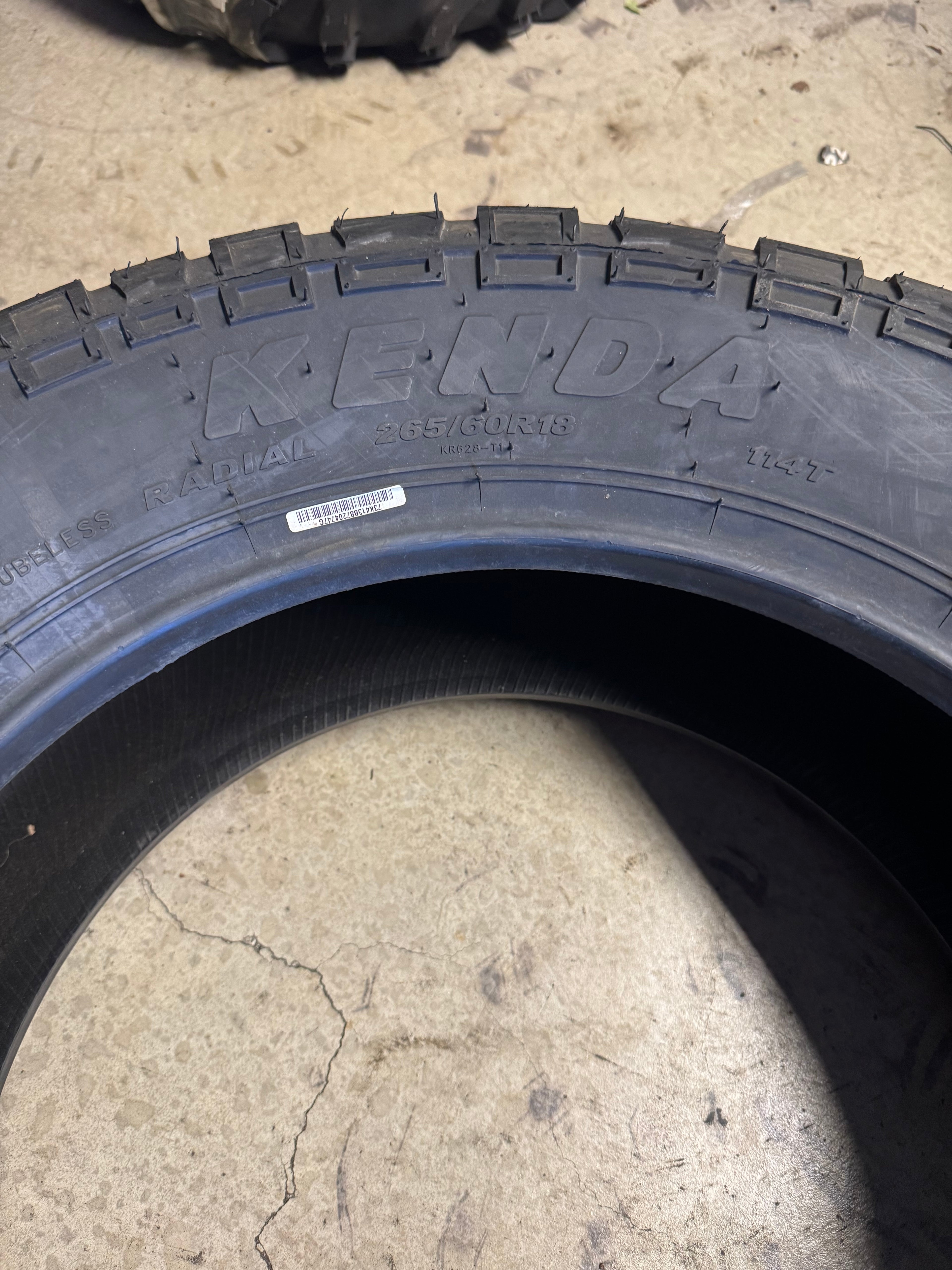 KENDA KLEVER AT2 KR628 BSW P 265 60 18 114T XL ALL TERRAIN TIRE 628028