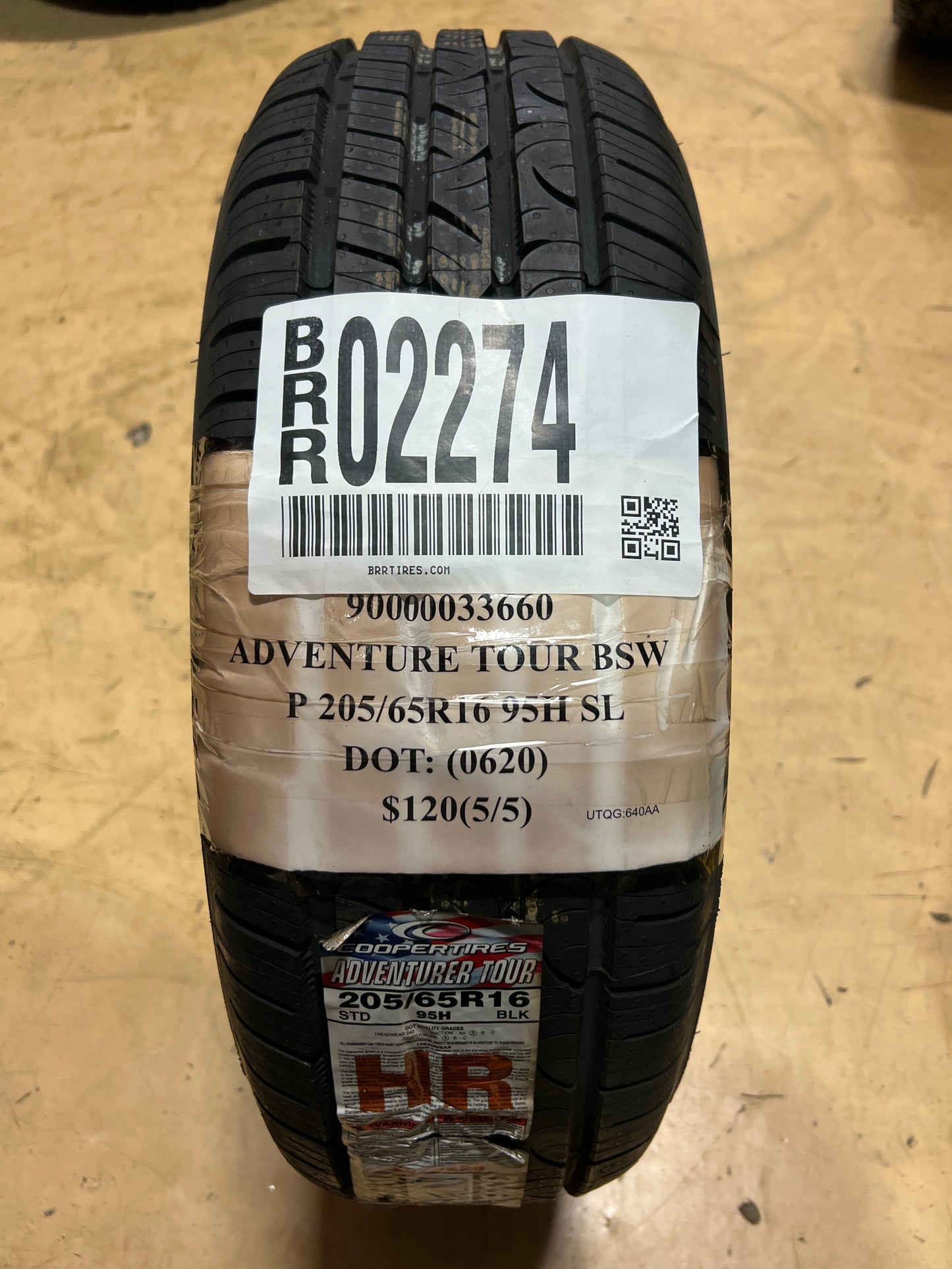 NEW COOPER ADVENTURER TOUR BSW P 205 65 16 95H SL ALL SEASON TIRE  90000033660