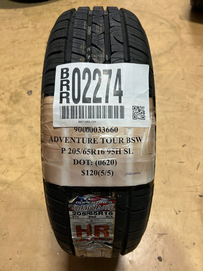 NEW COOPER ADVENTURER TOUR BSW P 205 65 16 95H SL ALL SEASON TIRE  90000033660