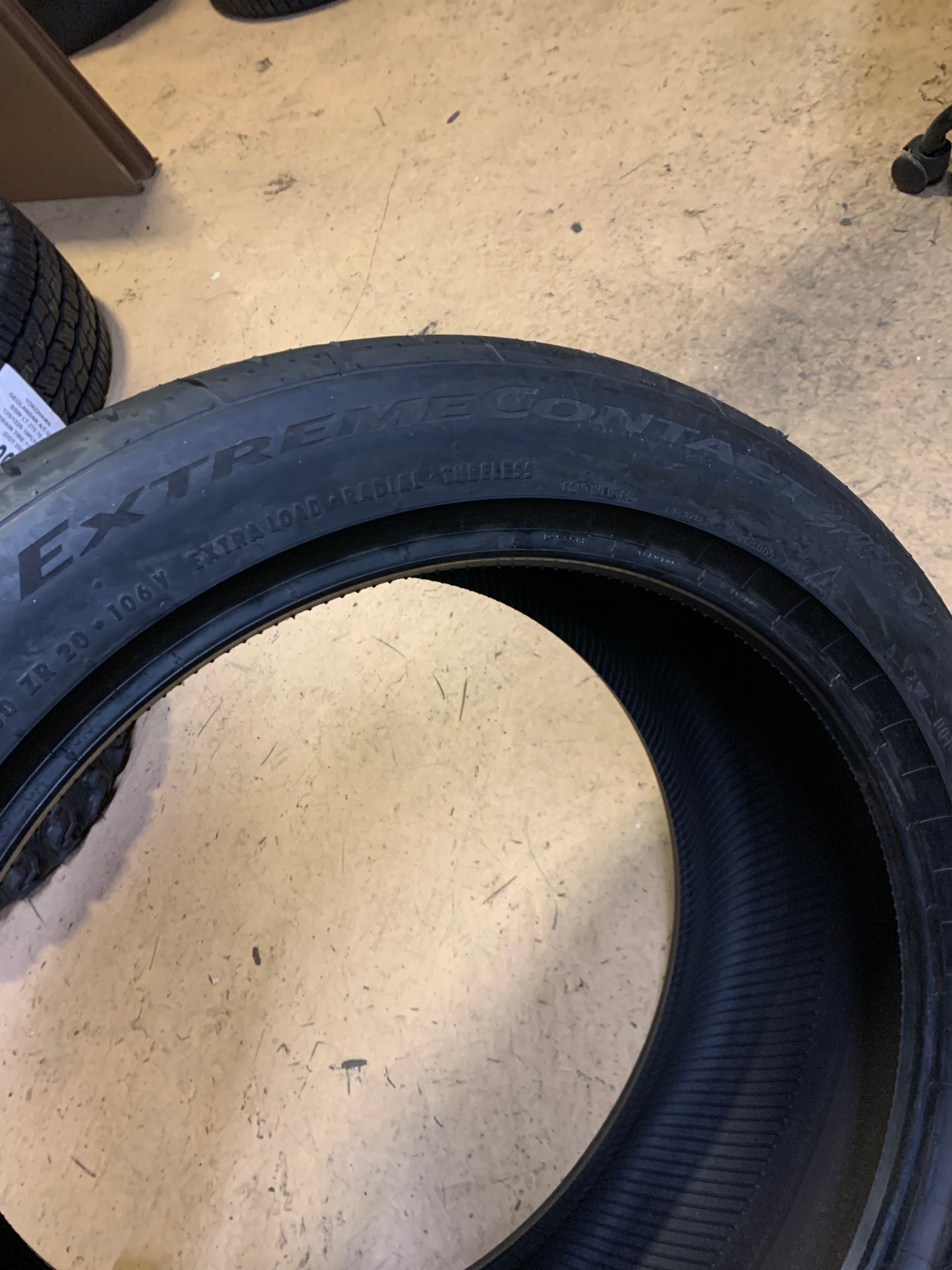 CONTINENTAL EXTREMECONTACT SPORT 02 BSW P 275 40 20 106Y XL TIRE 03143120000