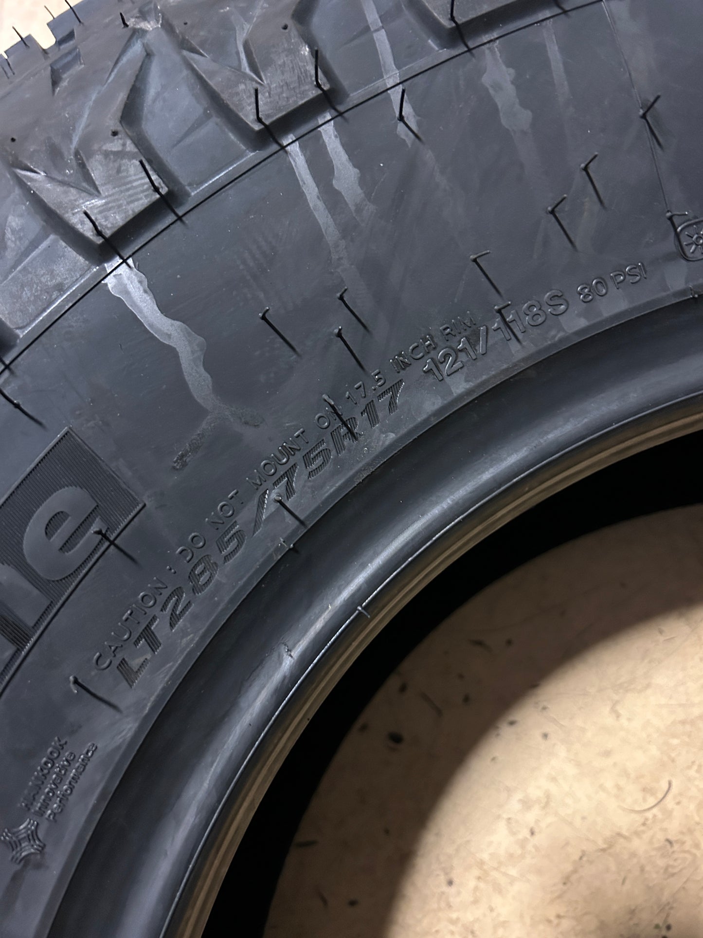 2 HANKOOK DYNAPRO AT2 XTREME LT 285 75 17 121/118S 10PLY ALL TERRAIN TIRE 2021704