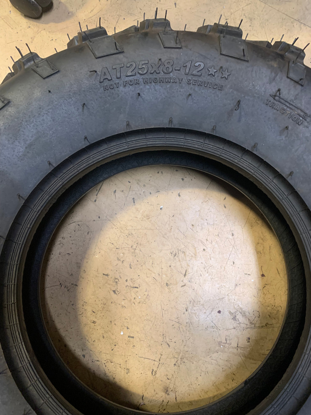 CARLISLE AT489 BSW AT 25 8 12 ATV/UTV TIRE 6P0281
