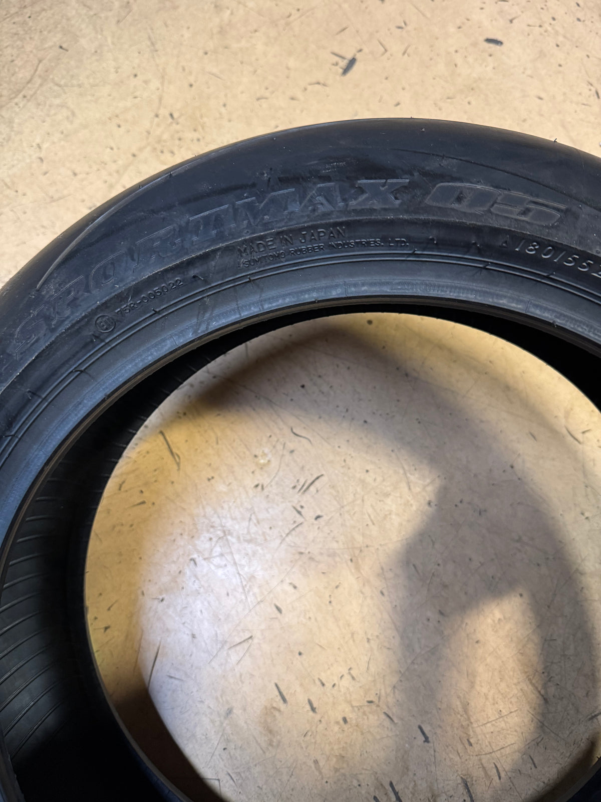DUNLOP SPORTMAX Q5 BSW 180 55 17 73W REAR MOTORCYCLE TIRE 45247185