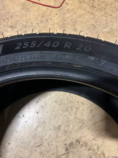 NOS MICHELIN PILOT SPORT EV (T0) FOAM P 255 40 20 101W XL PERFORMANCE TIRE 89335