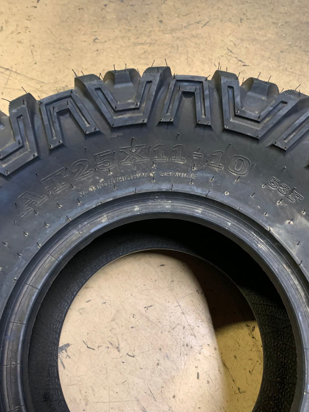 MASSFX BLOCK TREAD BSW AT 25 11 10 53F 6PLY ATV/UTV TIRE MBT151110