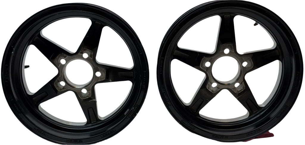2 VISION SPORT STAR 571 WHEEL 15X4 5X114.3 GLOSS BLACK WITH MILLED CENTER -19MM