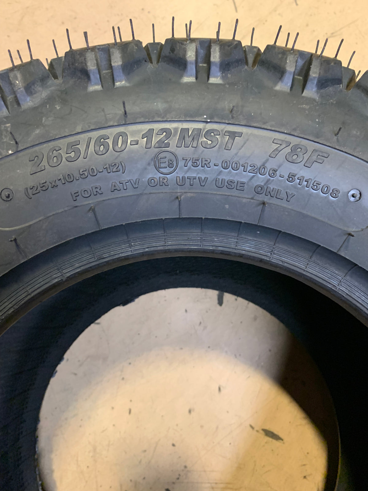 CARLSTAR ALL TRAIL BSW AT 25 10.5 12 78F 4 PLY ATV/UTV TIRE 511508