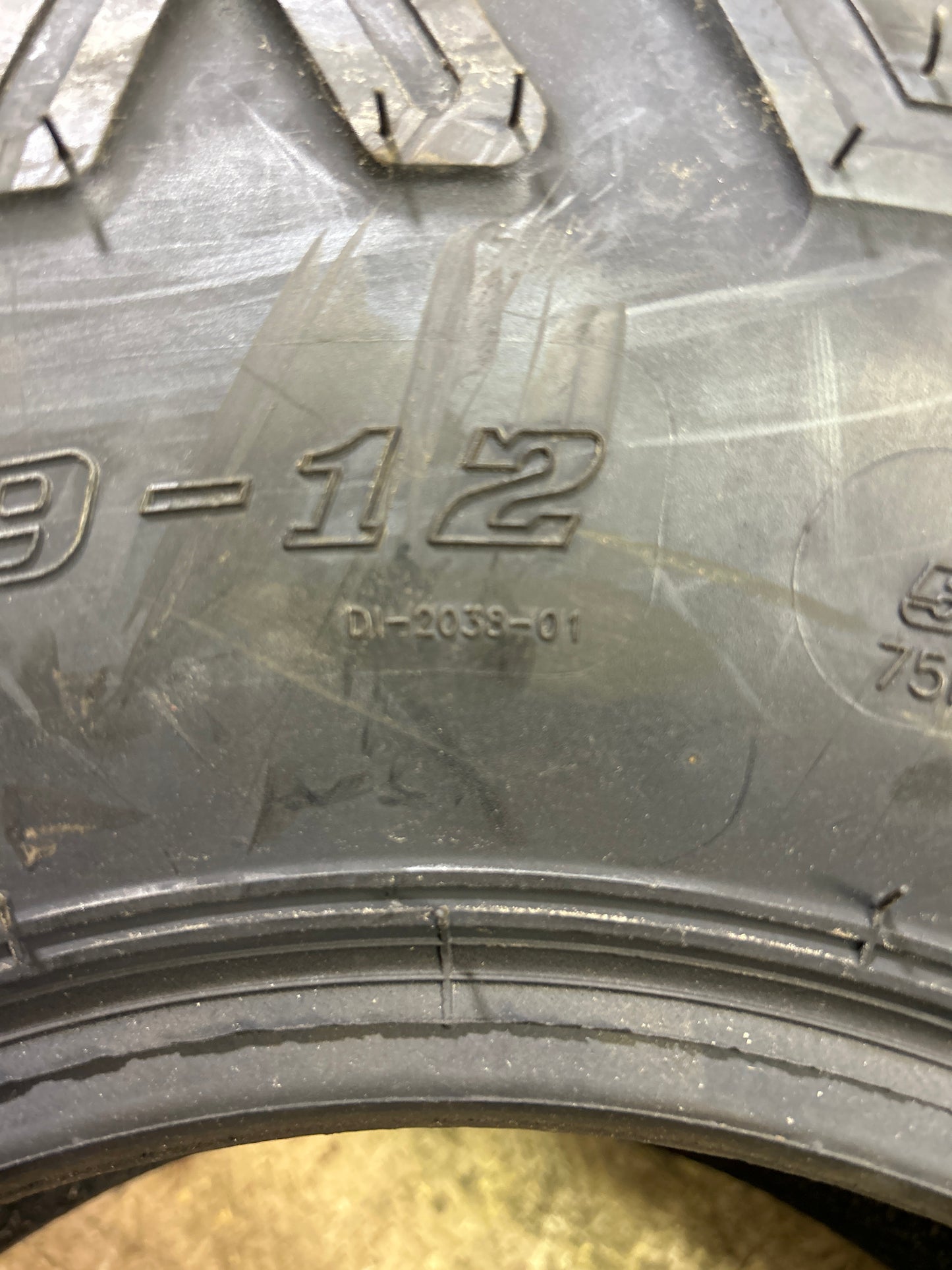DURO DI2038 POWERGRIP II BSW  27 9 12 52N 6 PLY ATV/UTV TIRE 31203812279CAT