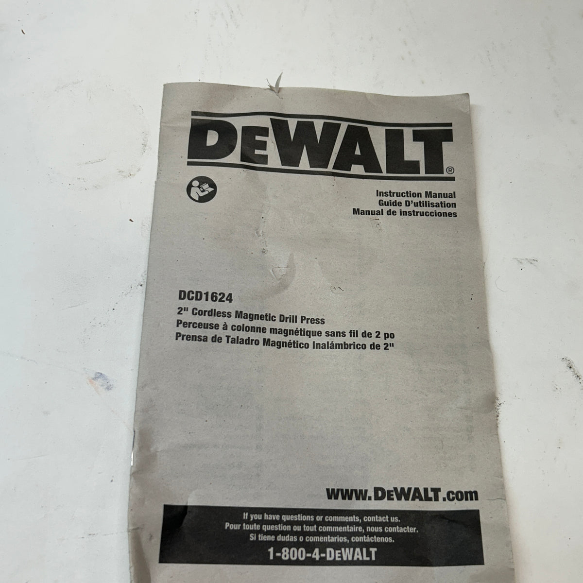 DEWALT 2" CORDLESS MAGNETIC DRILL PRESS KIT MISSING PARTS #2 DCD1624GX2