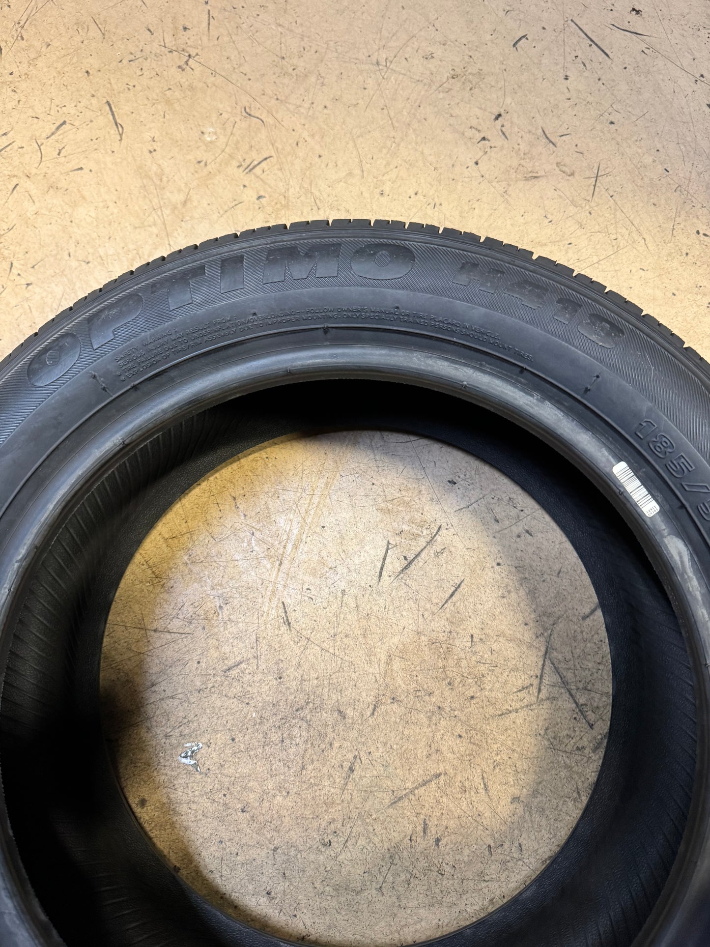 2 NOS HANKOOK OPTIMO H418 BSW P 185 55 15 82V ALL SEASON TIRE 1009127