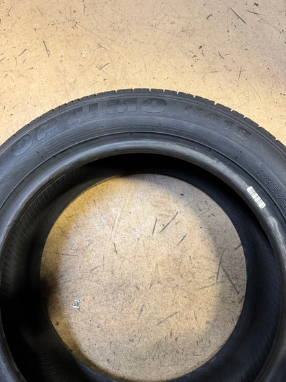 2 NOS HANKOOK OPTIMO H418 BSW P 185 55 15 82V ALL SEASON TIRE 1009127