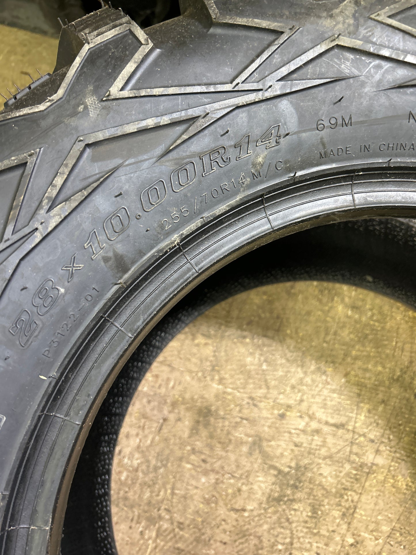 TUSK MEGABITE BSW  28 10 14 69M 8PLY ATV/UTV TIRE 2032710002