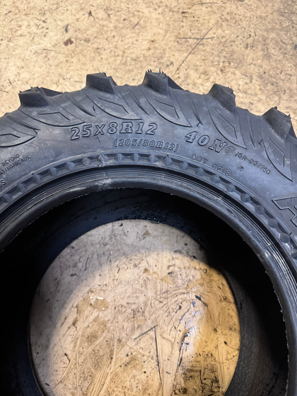 ARTRAX MUDTRAX BSW AT 25 8 12 40N 6PLY ATV/UTV TIRE AX130725812