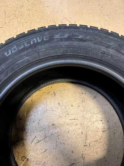 2 NOS TOYO OBSERVE GSI-5 BSW P 215 65 16 98T WINTER TIRE 130040