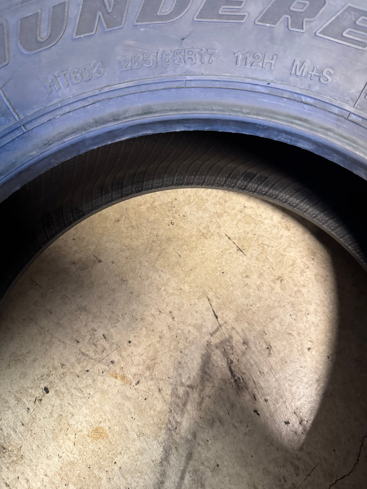 NOS THUNDERER RANGER SUV HT603 BSW P 265 65 17 112H HIGHWAY TERRAIN TIRE TH0810